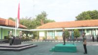 Semangat Nasionalisme Ditegakkan, Pgs Kasdim 0617/Majalengka Pimpin Upacara Pengibaran Bendera Merah Putih