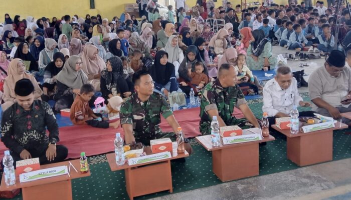 Babinsa Koramil Jatiwangi Hadiri Pentas Seni Santri Ponpes Darussalam di GOR Gemilang