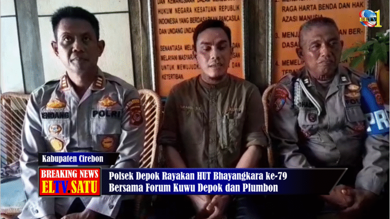 Polsek Depok Rayakan HUT Bhayangkara ke-79 Bersama Forum Kuwu Depok dan Plumbon