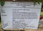 Pelaksanaan Proyek Pembangunan Rehab Irigasi di Kasokandel Diduga Tidak Sesuai Spesifikasi.