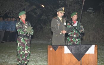 Dandim Majalengka Pimpin Apel Kehormatan dan Renungan Suci HUT ke-80 RI di Taman Makam Pahlawan Sawala