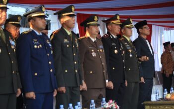 Dandim Majalengka Hadiri Upacara Penurunan Bendera dan Gelar Senja Peringatan HUT ke-80 RI