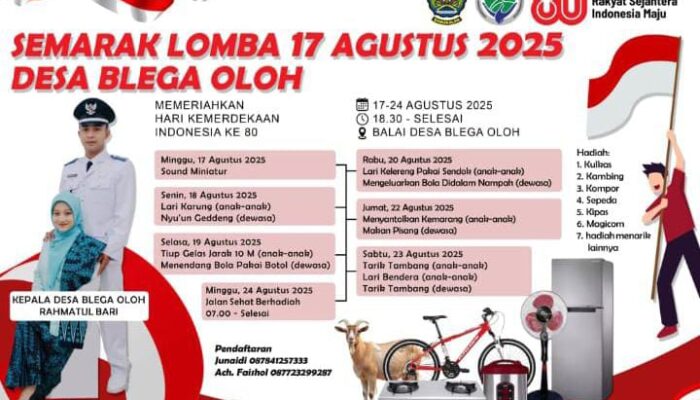 Semarak Memperingati HUT RI ke-80 Pemerintah Desa Blegaolo Gelar 7 perlombaan