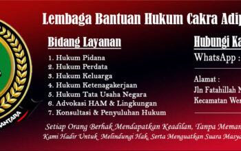 LBH Adipati: Menerima Konsultasi dan Pendampingan Hukum