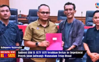 Audiensi Jilid II: ELTV SATU Serahkan Berkas ke Inspektorat, Proyek Jalan  Kembali Disoal