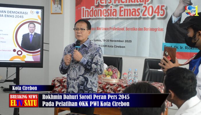 Rokhmin Dahuri Soroti Peran Pers 2045 Pada Pelatihan OKK PWI Kota Cirebon