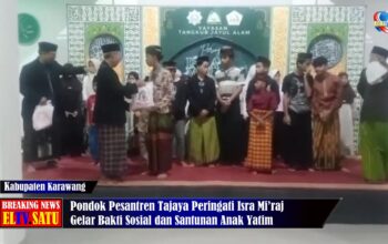 Pondok Pesantren Tajaya Peringati Isra Mi’raj Gelar Bakti Sosial dan Santunan Anak Yatim