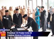 Pelantikan 150 Pejabat Eselon III Kuningan Teguhkan Birokrasi Profesional