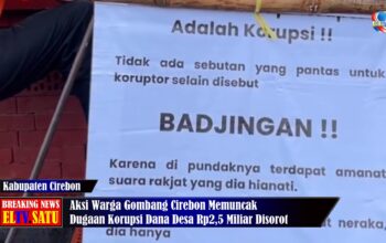 Aksi Warga Gombang Cirebon Memuncak Dugaan Korupsi Dana Desa Rp 2,5 Miliar Disorot