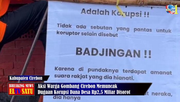 Aksi Warga Gombang Cirebon Memuncak Dugaan Korupsi Dana Desa Rp 2,5 Miliar Disorot