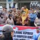 PMII Kecewa Saat Gelar Aksi Damai,Karena Saat Bersamaan Bupati Dian Audiensi ke Kementerian PUPR