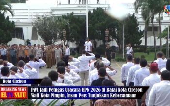 PWI Kota Cirebon Gelar Upacara HPN 2026 di Balai Kota Wali Kota Pimpin, Insan Pers Tunjukkan Kebersamaan