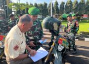 Kodim 0615/Kuningan Cek Kendaraan Dinas Anggota,Pastikan Kesiapan Operasional