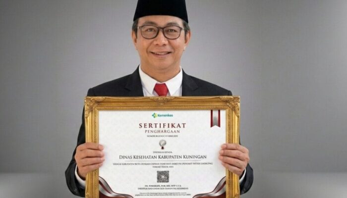 Dinkes Kuningan Raih Dua Penghargaan Pemetaan Resiko Penyakit Infeksi Emerging
