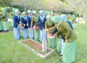 80 Tahun Persit KCK, Ratusan Anggota di Majalengka Gelar Ziarah Kebangsaan di Makam Pahlawan Sawala