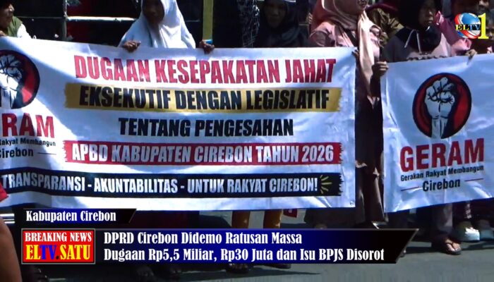DPRD Cirebon Didemo Ratusan Massa Dugaan Rp5,5 Miliar, Rp30 Juta dan Isu BPJS Disorot