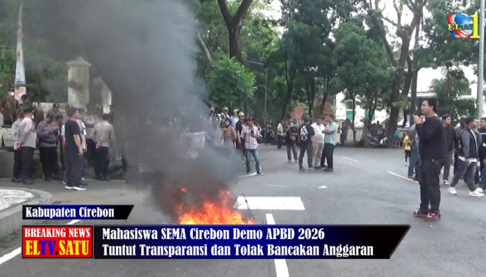 Mahasiswa SEMA Cirebon Demo APBD 2026 Tuntut Transparansi dan Tolak Bancakan Anggaran