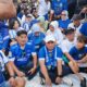 Hujan Tak Surutkan Semangat! Bobotoh Kuningan Rayakan Hattrick Juara Persib Bersama Bupati dan Forkopimda