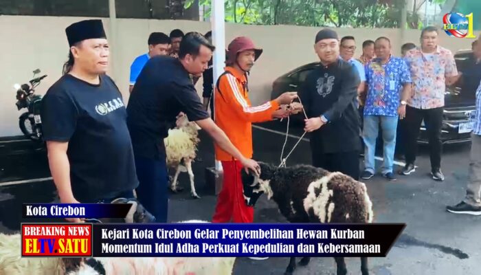 Kejaksaan Negeri Kota Cirebon Sembelih Empat Hewan Kurban pada Idul Adha 1447 Hijriah