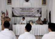 Babinsa Koramil 1711/Sumberjaya Hadiri Pelantikan dan Pengambilan Sumpah Perangkat Desa Majasuka