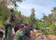 Doa Bersama Tandai Dimulainya Pembangunan Jembatan Garuda, Koramil Sukahaji Dukung Konektivitas Desa Pasir Ayu–Garawastu
