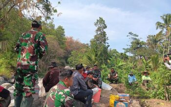 Doa Bersama Tandai Dimulainya Pembangunan Jembatan Garuda, Koramil Sukahaji Dukung Konektivitas Desa Pasir Ayu–Garawastu