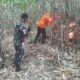 Kebun Bambu 4 Hektare di Sukahaji Majalengka Terbakar, Babinsa Bantu Pemadaman