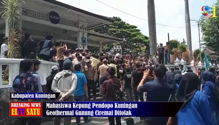 Mahasiswa Kepung Pendopo, Geothermal Gunung Ciremai Ditolak